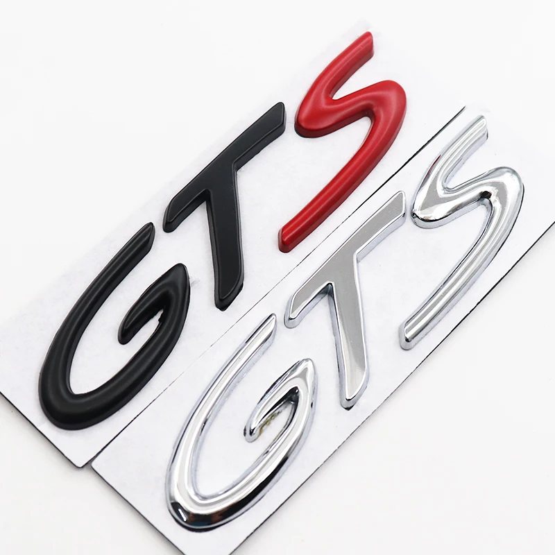 1 шт. 3D GTS брызговик металлический Автомобильный логотип боковой значок