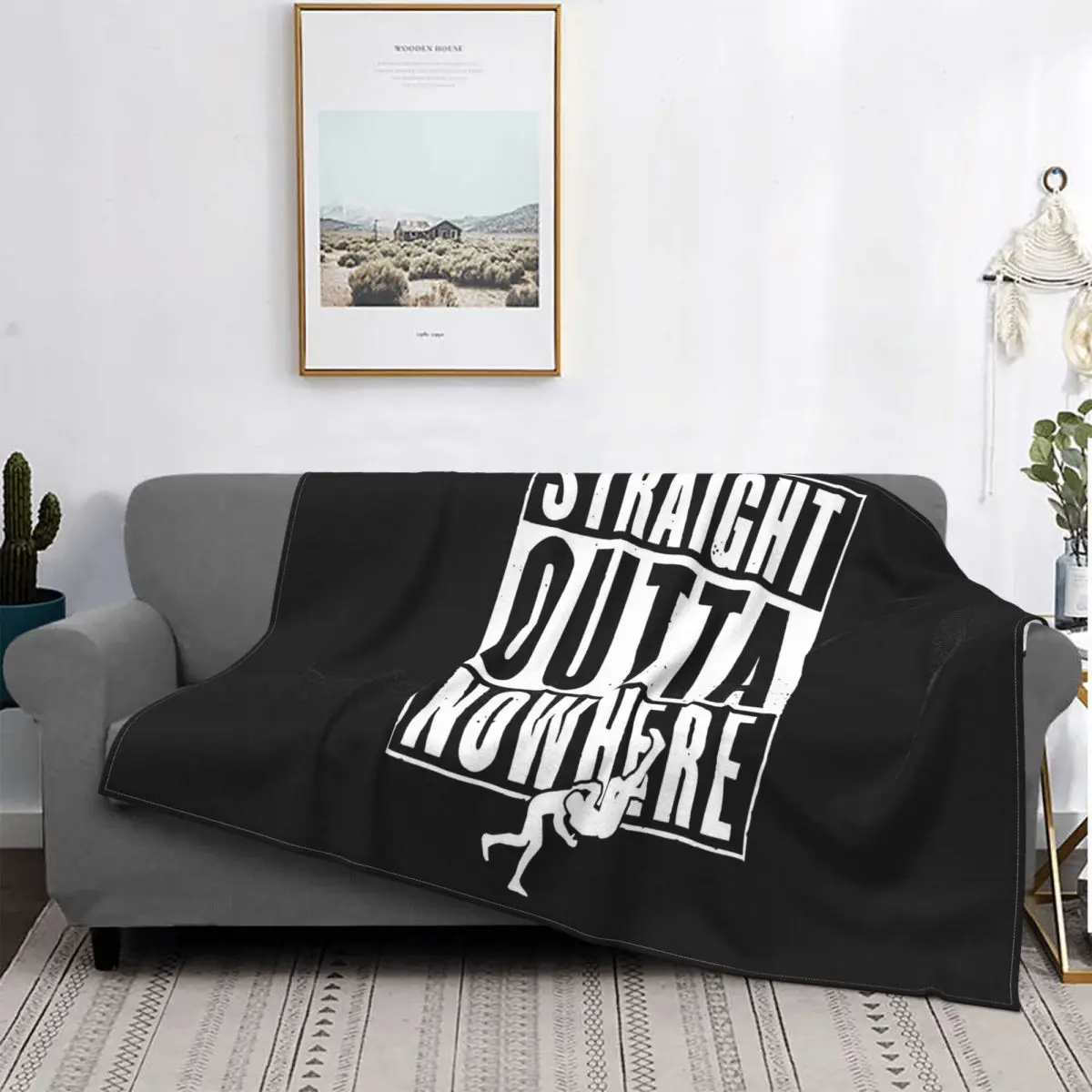 Официальное черное мужское Фланелевое Одеяло Коллекции 1975 года с изображением