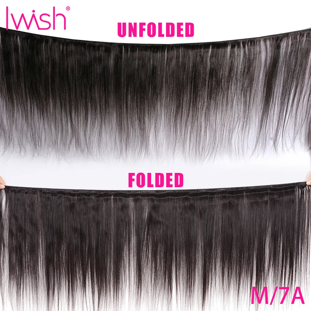 1/3/4 Straight Brazilian Hair Weave Bundles Middle Ratio Remy Extension 30 40 Inch Double Drawn Human Deals | Шиньоны и парики