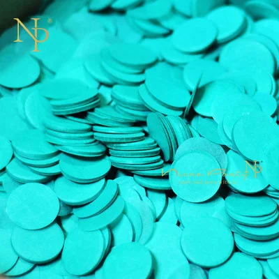 Мятно-зеленый Nicro 2,5 см 10 г/пакет Бумага конфетти брызгает 12 Цветов круглый шар одежда для свадьбы, дня рождения украшения стола# Con08 - Цвет: Мятно-зеленый