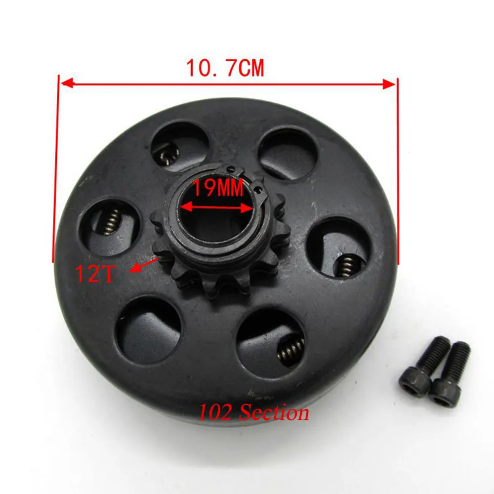 Центробежная муфта 3/4 дюйма отверстие № 35 цепь 12T для двигателя Go Kart Mini Bike бар