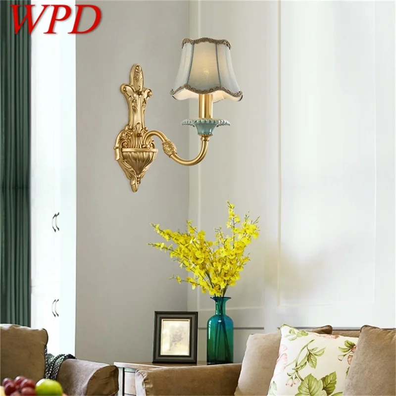 

WPD Copper Wall Lamp Sconce Modern Luxury Design Ceramic Light Indoor For Home Bedroom Corridor