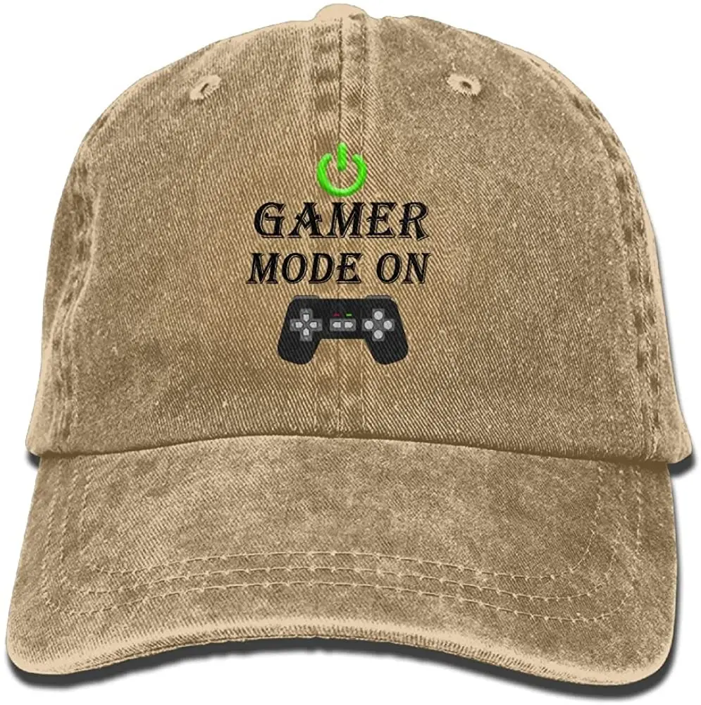 

Men Baseball Cap Gamer Mode On Unisex Adult Baseball Hat Sports Outdoor Cowboy Cap for Men and Women Snapback High Quality