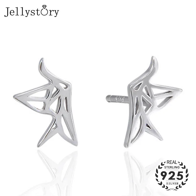 Jellystory новые серьги для женщин 925 стерлингового серебра модные простые