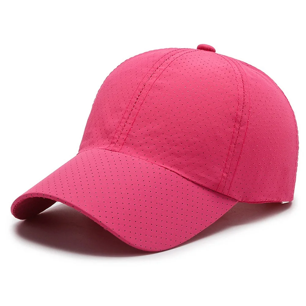 

Summer Unisex Baseball Caps Minimalist Style Polyester Light Board Solid Color Breathable Mesh Quick Dry Outdoor Sports Hats