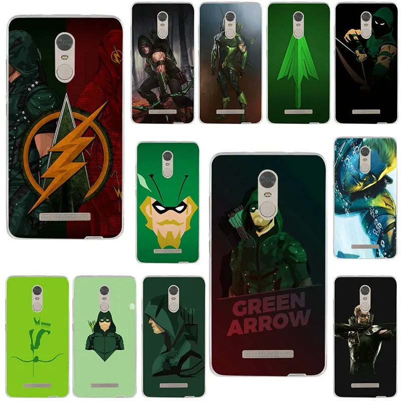 Мягкие силиконовые чехлы для Xiaomi mi Red Note Max 2 3 4X5 5A 6 7 9T CC9 CC9e Pro Green Arrow Dc Co c