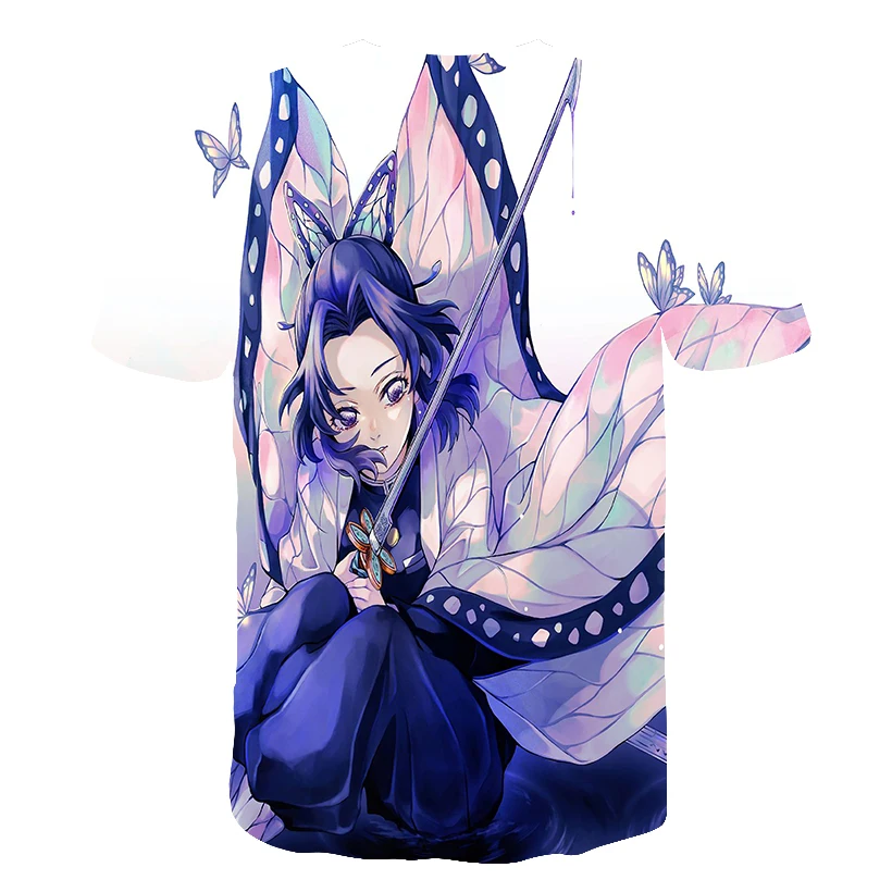 

3D baby boys t-shirt kids Demon slayer graphic top kimetsu no yaiba Japan anime t shirt off white teenager Summer streetwear tee