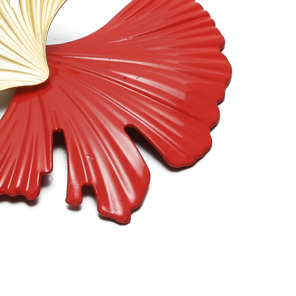 Женские крупные серьги подвески Match Right модные круглые в форме листа ювелирные