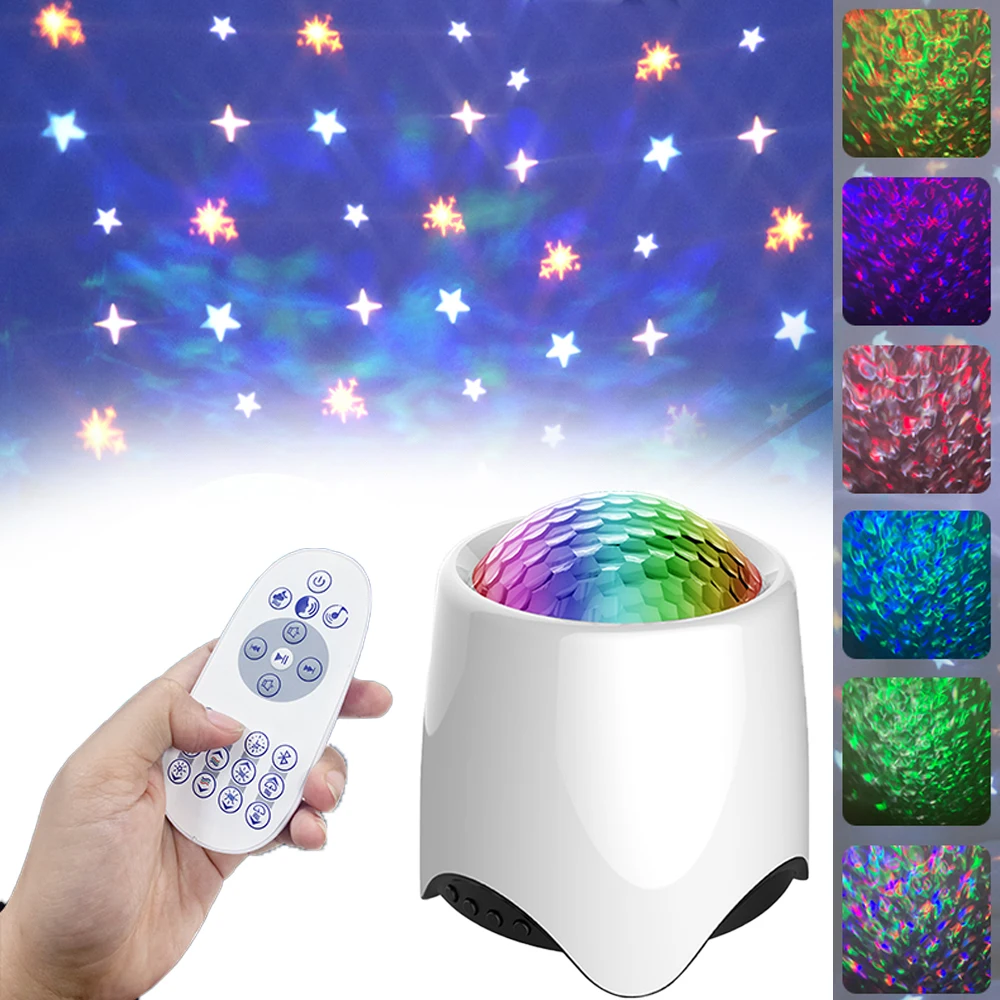 

LED Star Projector Light Galaxy Starry Night Lamp Projector With Bluetooth Music Playback Function Remote Control Home Decor
