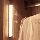 Спальня ночь Настенные светильники + движения PIR Сенсор переключатель + USB Перезаряжаемые Мощность DIY Кухня шкаф Крытый светодиодные светильники 30 см светодиодный трубки