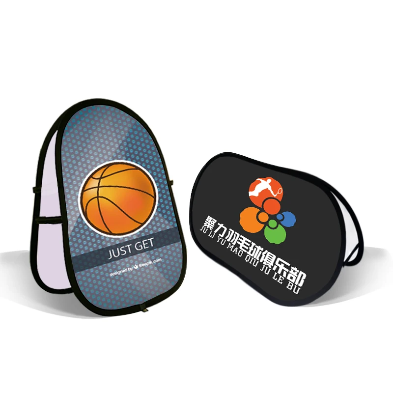 Треугольники всплывающий баннер Дисплей стенд с прокруткой для использования в