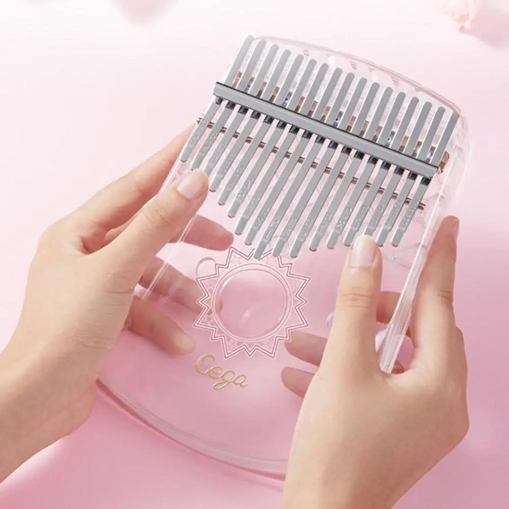 17-Key Kalimba Thumb Piano Crystal Transparent ABS Mbira Hot sale Keyboard Portable mini African Musical Instrument | Спорт и