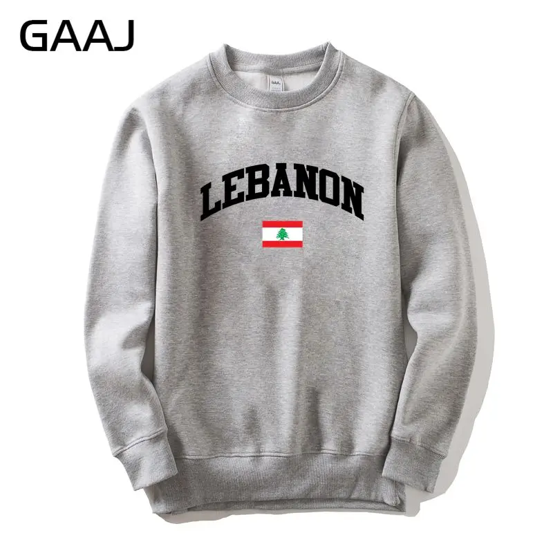 Свитшот GAAJ с ливанским флагом для мужчин и женщин куртка мужской спортивный