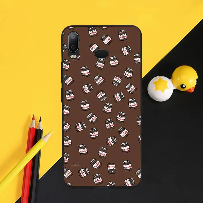 PENGHUWAN еды шоколада Tumblr Nutella типа сделай сам украшения чехла для телефона Samsung A10 A20