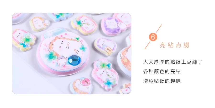 Kawaii объемный Пингвин панда животные аромат 3D Декоративные наклейки журнал Скрапбукинг палочка этикетка дневник канцелярские наклейки