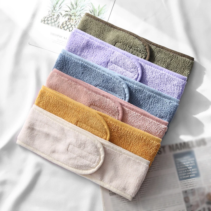

Adjustable Wide Hairband Yoga Spa Bath Shower Makeup Wash Face Cosmetic Headband For Women Ladies Make Up Accessories