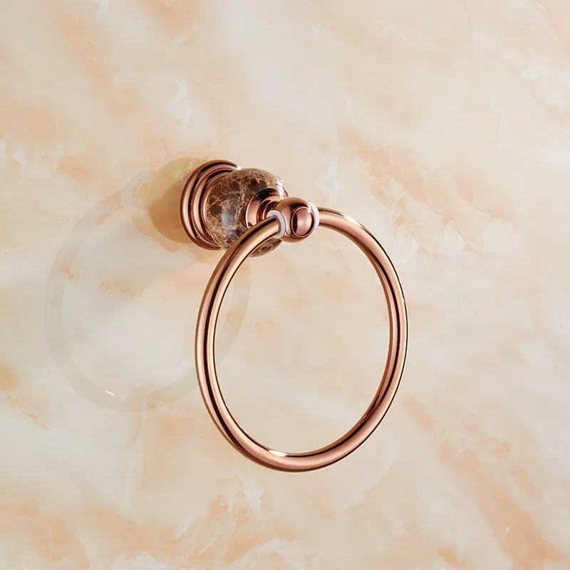 Кольцо для полотенец из нержавеющей стали цвета розового золота|Вешалки
