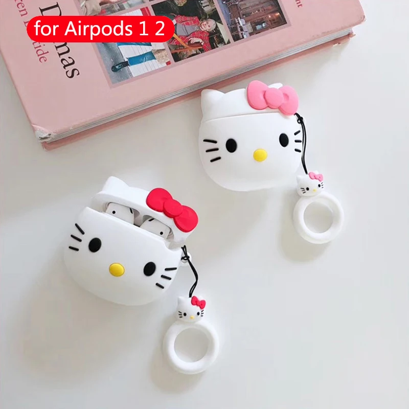 Для Apple Airpods чехол силиконовые милые аксессуары для мультяшных Airpods 2 Наушники коробка Беспроводная bluetooth-гарнитура защитный чехол