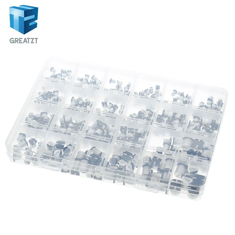 Набор алюминиевых электролитических конденсаторов SMD 1 мкФ Ф ~ 1000 6 3 в-50 в 400 шт. 24