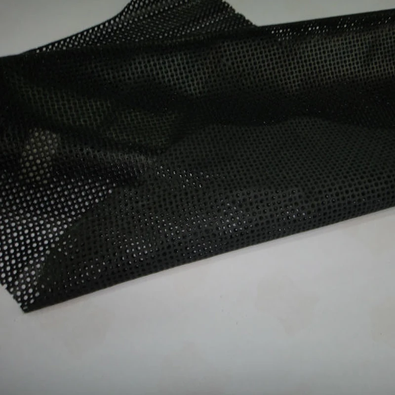 Ажурная черная ткань из натуральной козьей кожи для рукоделия/сумки бесплатная