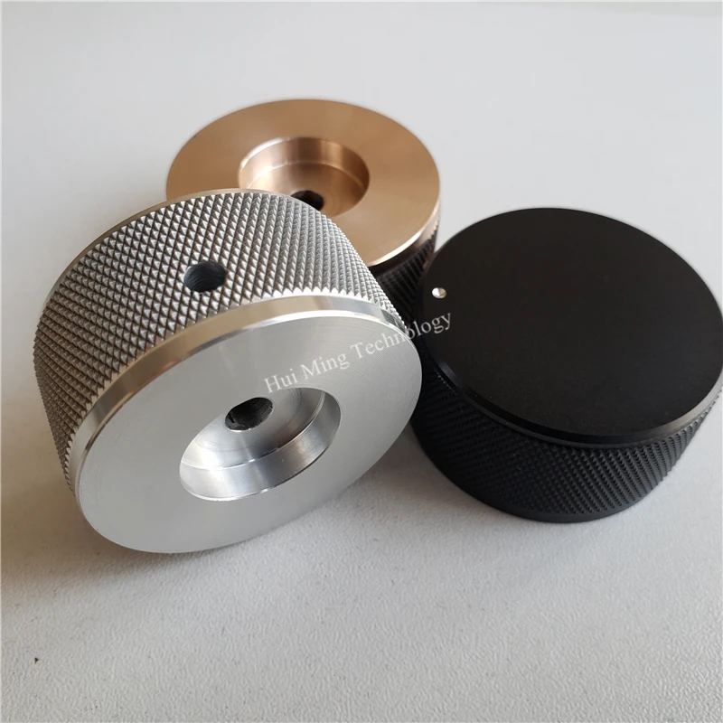 Высококачественная алюминиевая ручка твердая потенциометра 44*22*6 мм рифленая