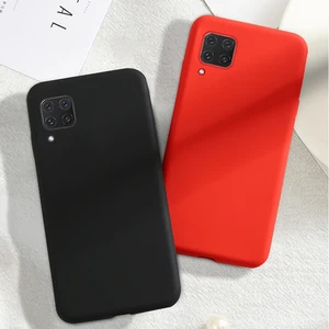 for huawei nova 7i case soft luxury liquid silicone smooth phone bumper case nova 7i protective back cover for huawei nova 7i free global shipping