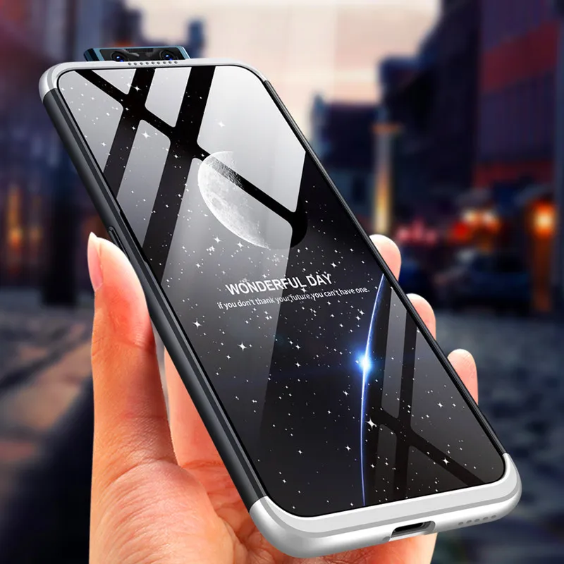 Vivo V17 Pro Чехол VivoV17Pro цветной 360 градусов полный чехол матовый Жесткий Чехол для Vivo V17Pro защитный чехол со стеклянной пленкой