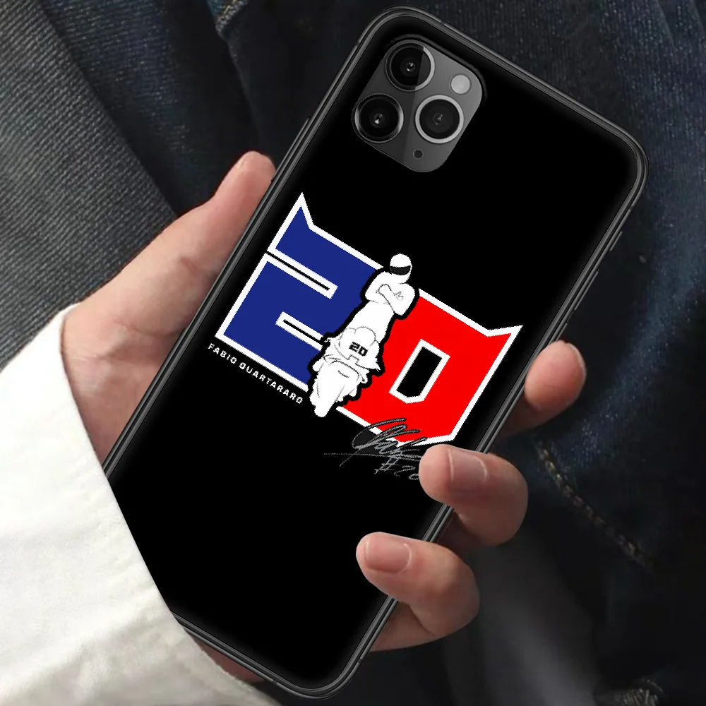 

Fabio Quartararo 20 Phone Case For Iphone 11 12 Mini PRO XR X XS MAX 6 6s 7 8 Plus 5 5s SE 2020 black Coque Soft Hoesjes