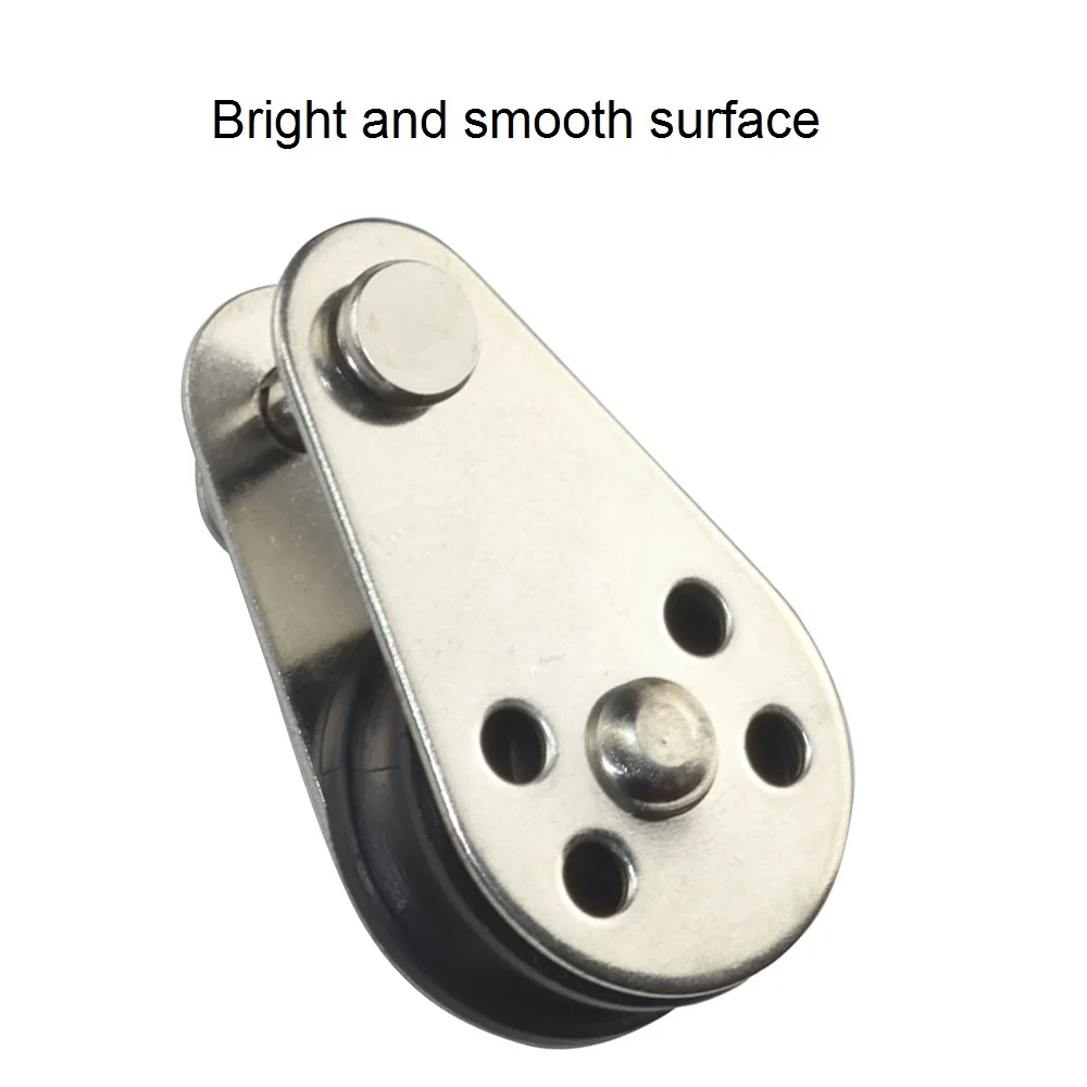 2 шт. 316 Нержавеющая сталь с фокусным расстоянием 25 мм проволочного каната шкивы