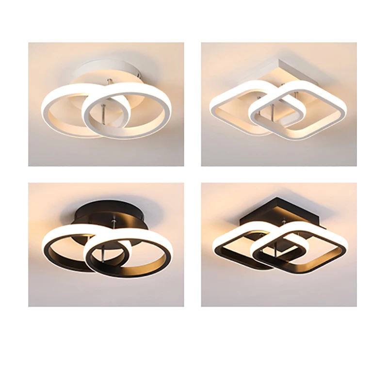 $22.80 XDDYN modern led ceiling light for living room bedroom aisle lamp balcony corridor light black&white ceiling lamp 110V 220V