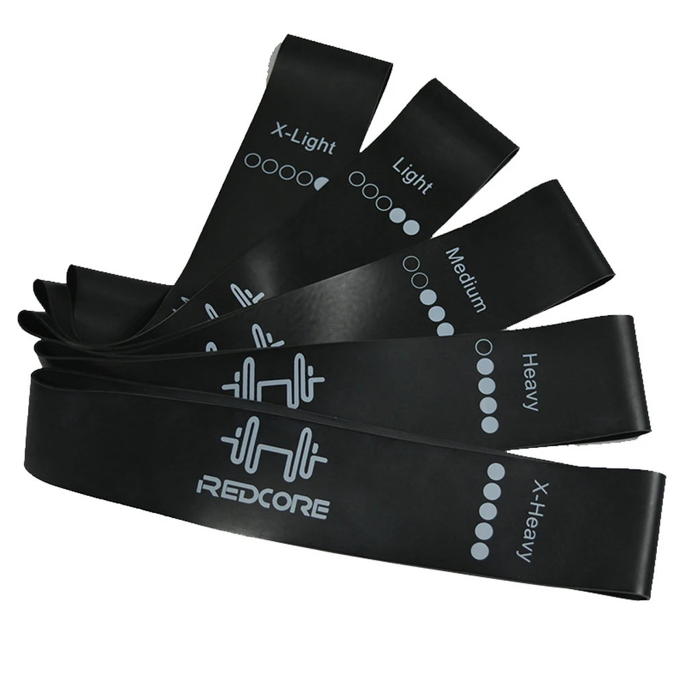 Эластичные ленты для йоги 5 уровней 15-45 фунтов фитнеса Пилатеса кроссфита