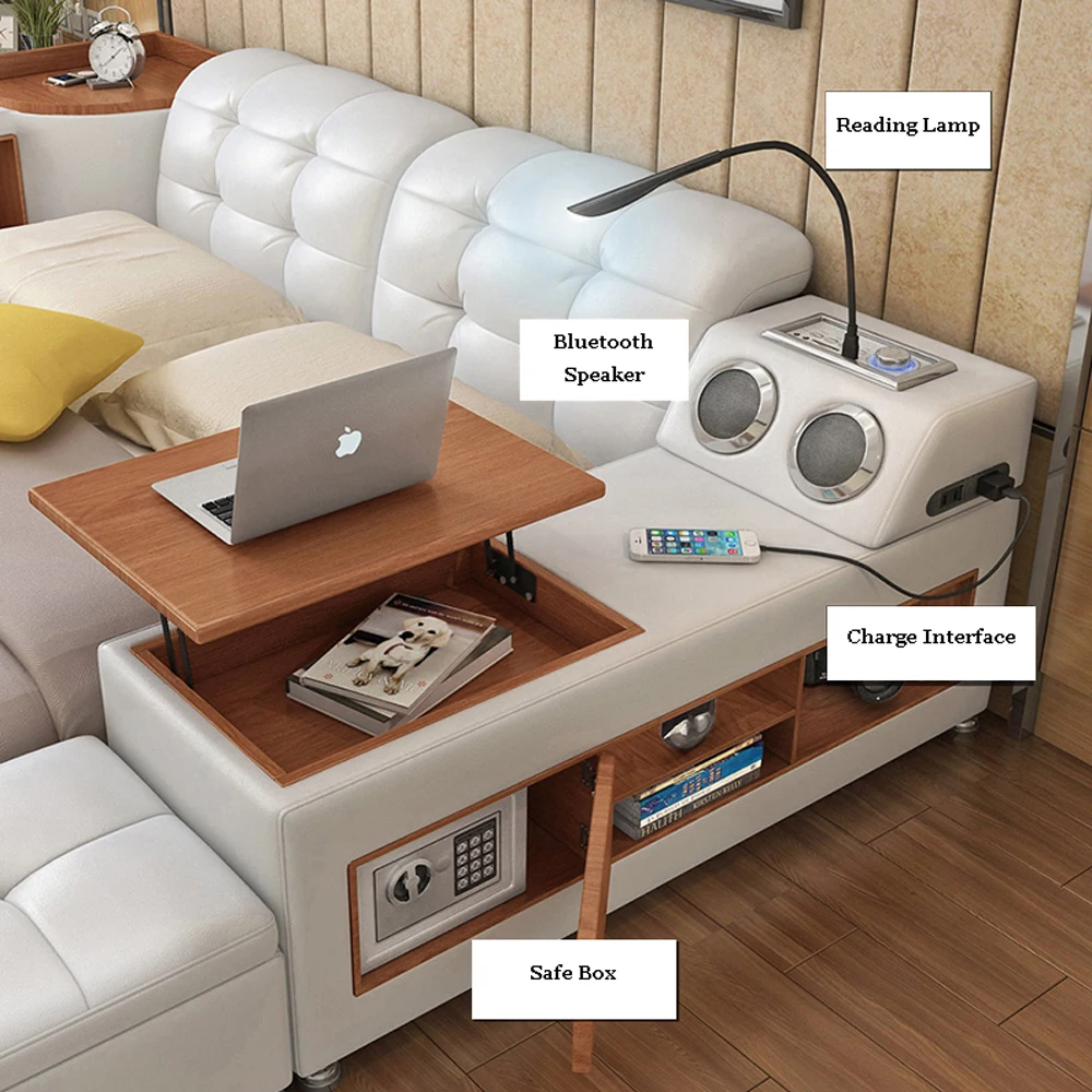 Хит продаж современный дизайн идеальная умная кровать мебель для спальни