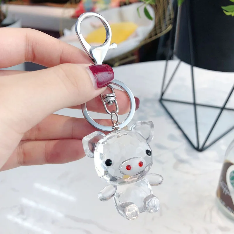 INS мультяшный акриловый брелок креативный свинья мужской и женский