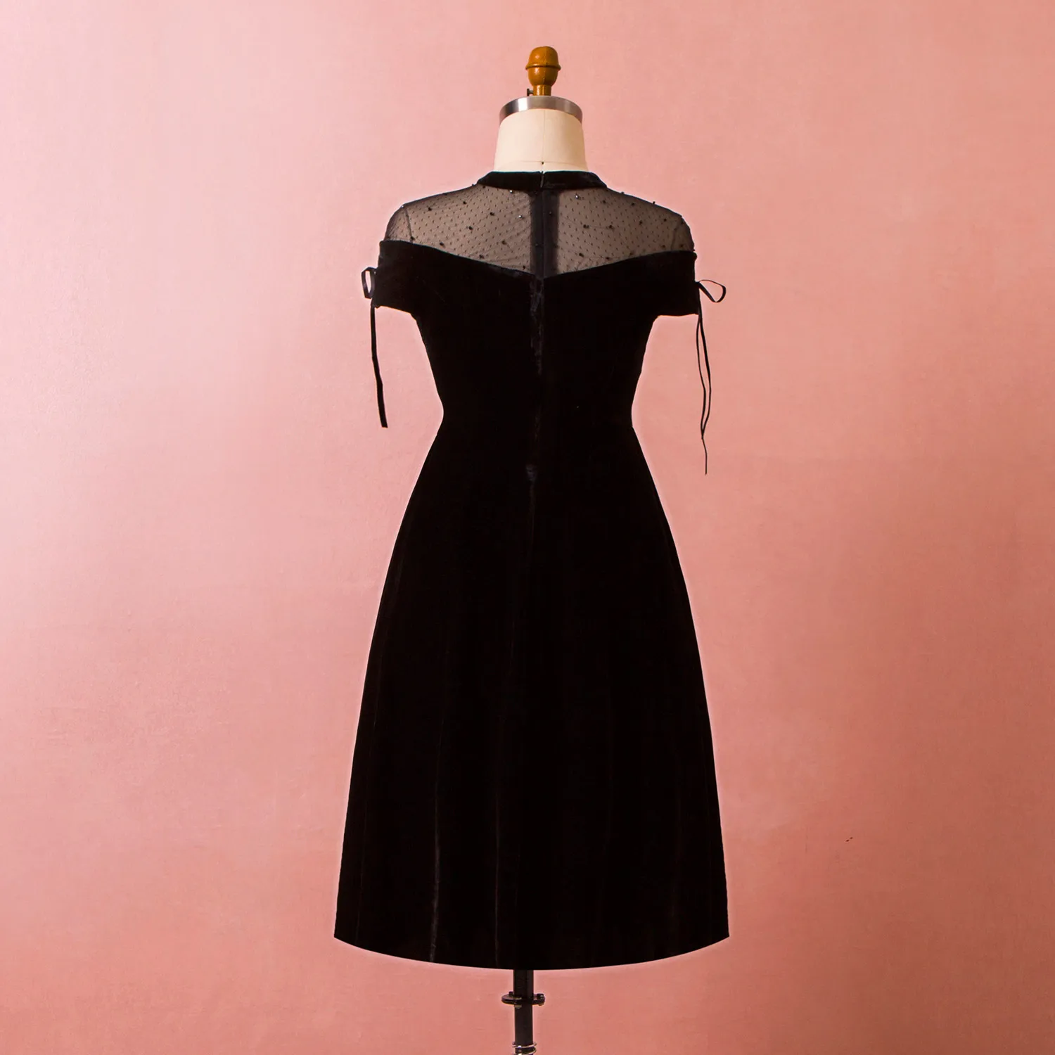 Evening Dresses Black dress A-line V-neck Knee-length Bow Wedding Guest Party Gowns Long Prom Dress |
