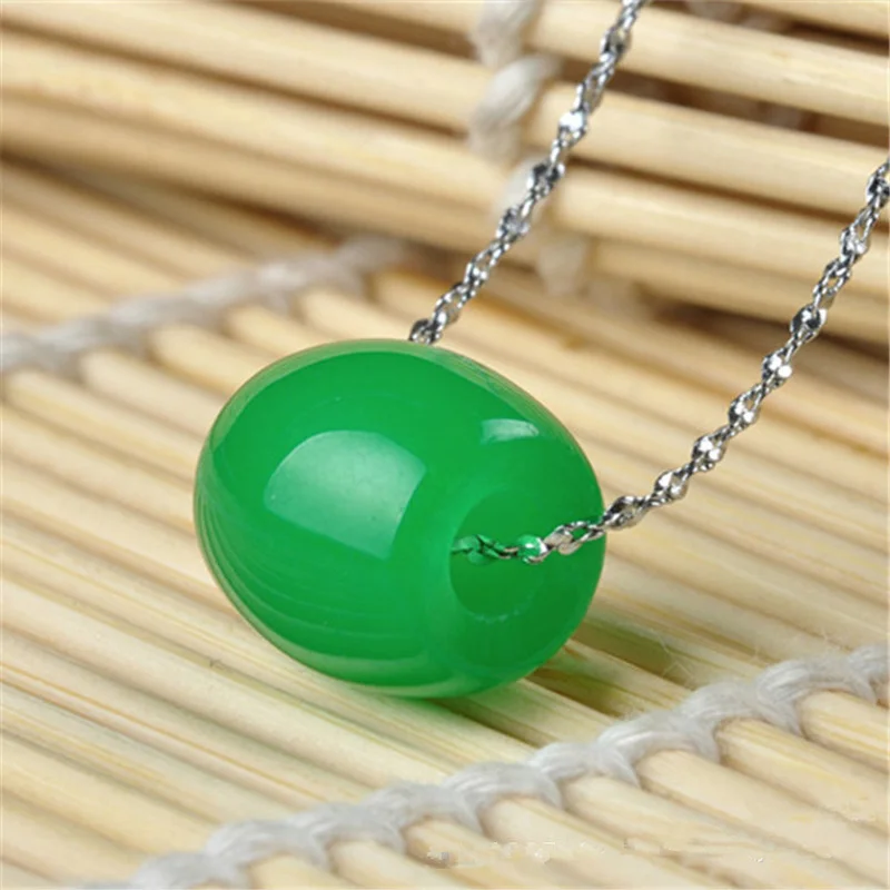 Natural Green Hand-carved Passepartout Jade Pendant Fashion Boutique Jewelry for Men and Women Transfer Bead Necklace Gift beautiful pendant pure manual sculpture green beads guanyin pendant bead string necklace collocation men s and women s style
