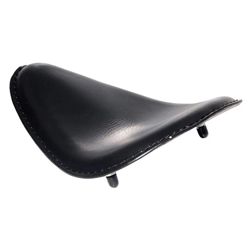 

Retro Black Leather Motorcycle Solo Driver Seat for 883 Honda Sportster Bobber Chopper Custom