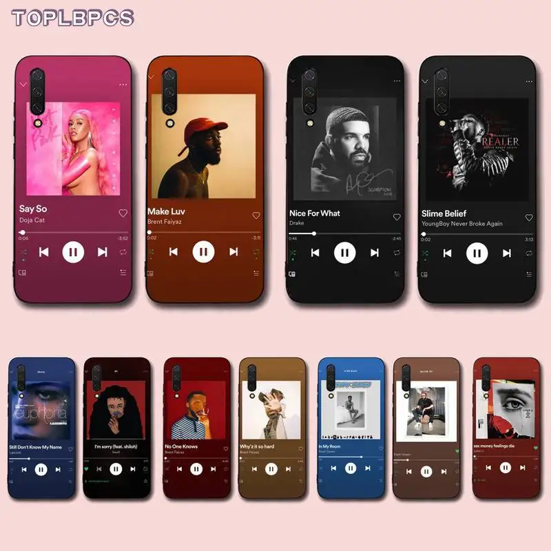 TOPLBPCS эстетические песни блестящие телефонные чехлы для Xiaomi mi 5 6 plus 6x8 8se 8lite 9 9se 5x10