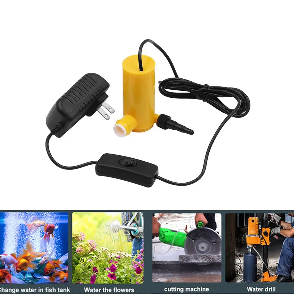 

12V Water Pump For Angle Grinder Guard Water Slotting Dust Cover Hood 5L / Min