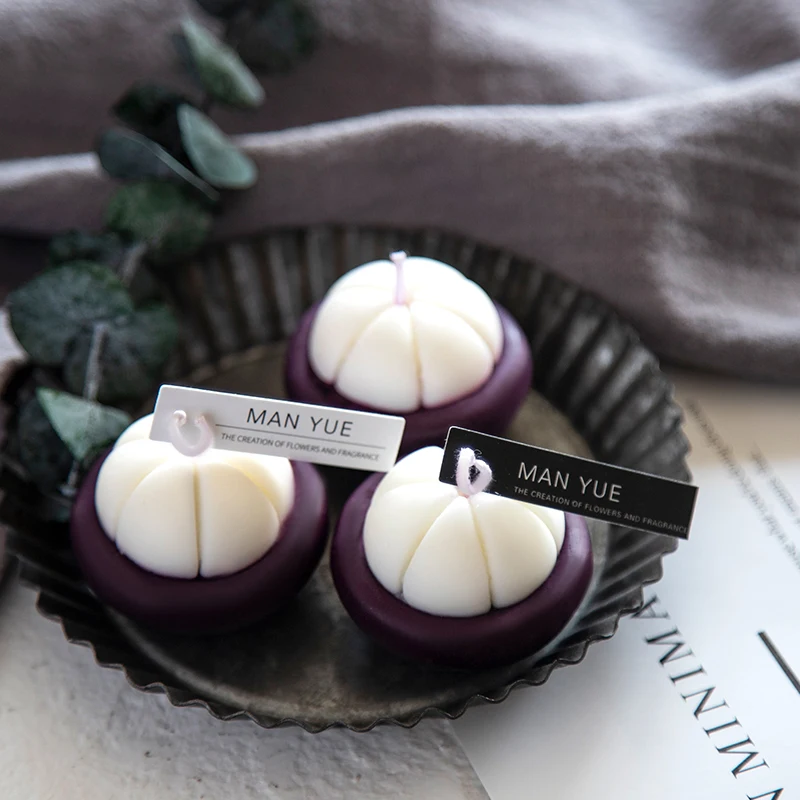 Mangosteen форма силиконовая форма DIY Фрукты модельная свеча формы Рождество ручной работы ароматерапия силиконовая форма для изготовления свечей
