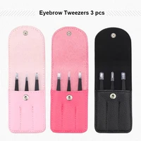 eyebrow tweezers makeup tools accessory stainless steel epilator facial female hair removal trimmer clipper for eyebrows 3pcs