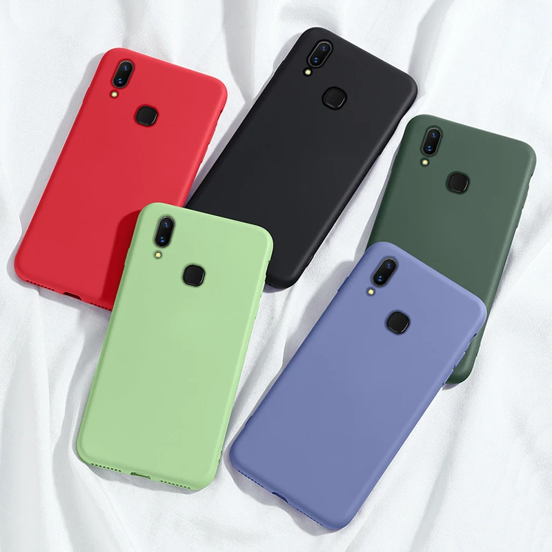 Противоударный чехол из жидкого силикона для Huawei Y6S Y9S Y8p Y5p Y7p Y6p мягкий телефона Y5