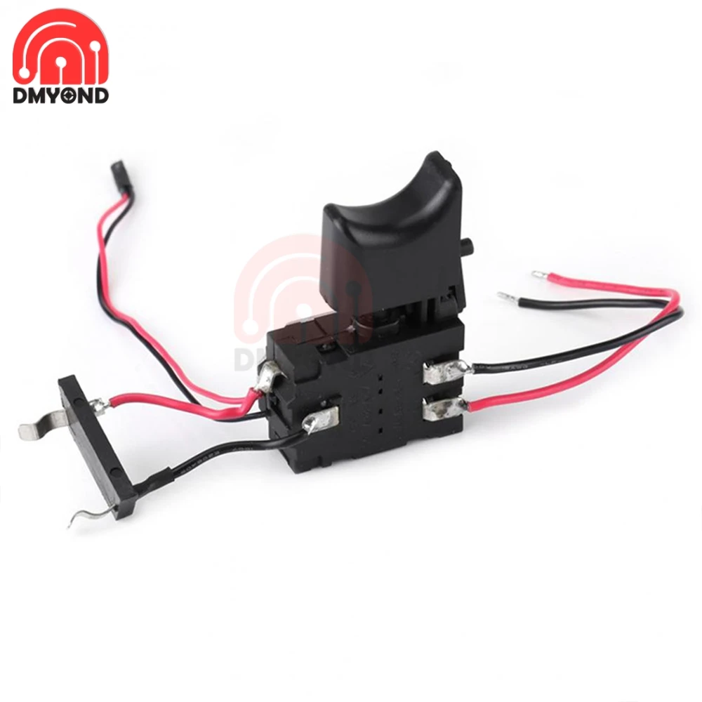 

DC7.2V - 24V 16A Electric Cordless Drill Switch Lithium Battery Cordless Drill Speed Control Trigger Switch With Small Light 12V