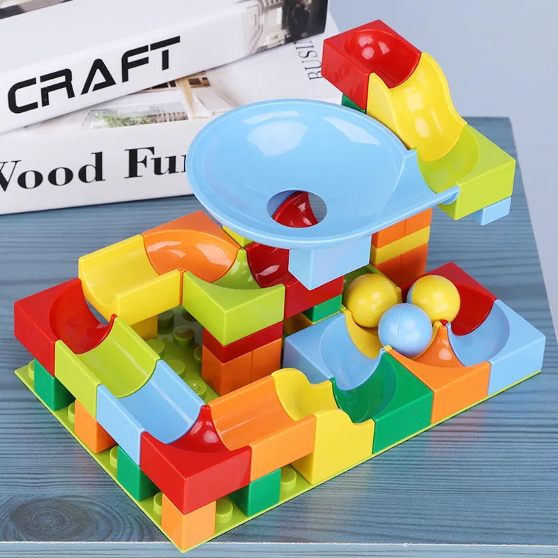 

52 шт., Детский развивающий пластиковый конструктор