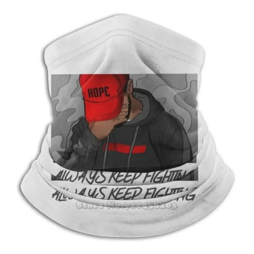 Шарф Бандана с надписью Always Keep Fighting обогреватель для шеи повязка на голову