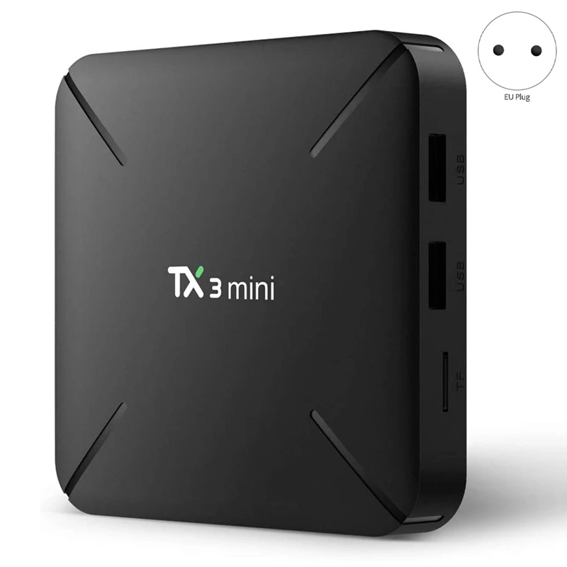 TX3 Мини ТВ-приставка Android 8 1 ГБ/8 ГБ четырехъядерный процессор Amlogic S905W 64 бит WiFi Smart 4K