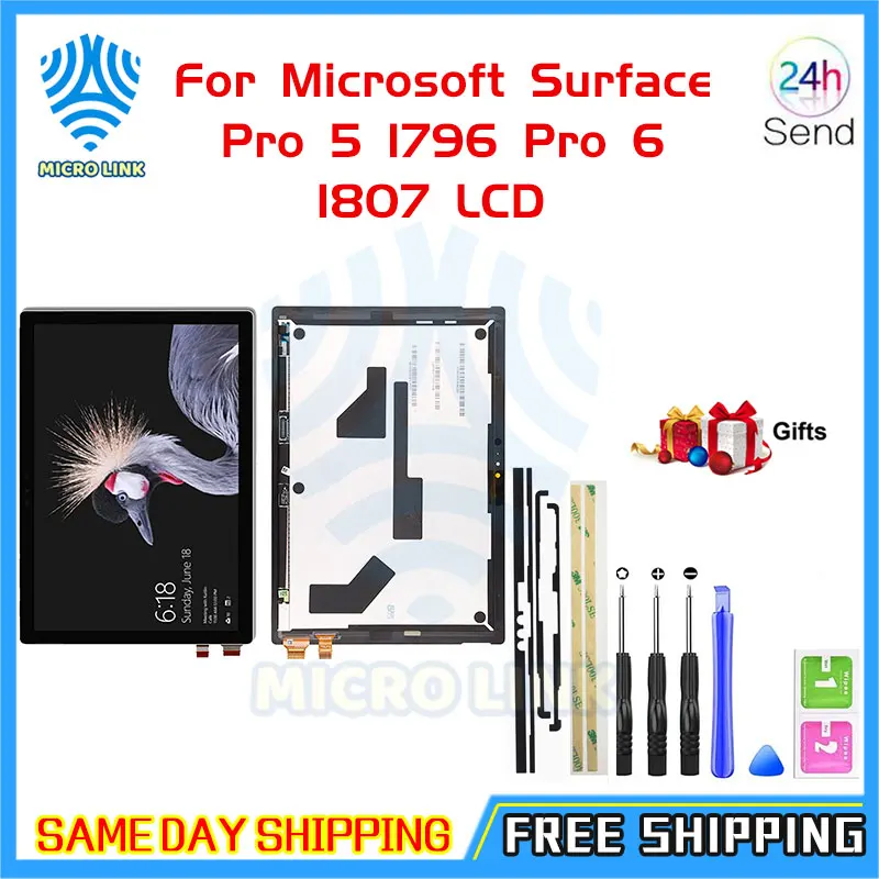 Оригинальный дисплей для Microsoft Surface Pro 3 1631 4 1724 5 1796 6 1807 7 1866 ЖК-дисплей с сенсорным