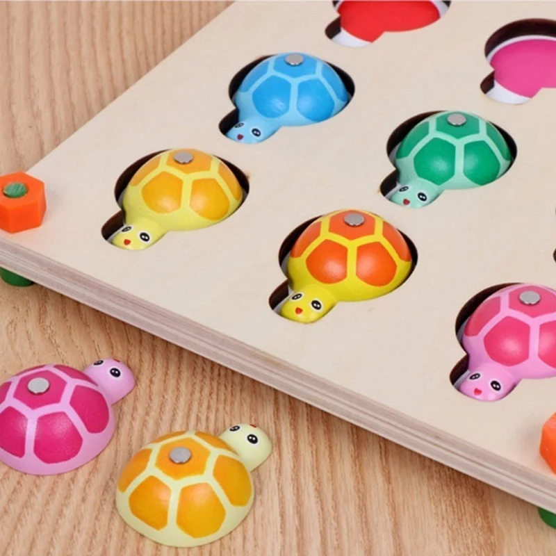 Игра памяти и рыбалка 2 в 1 деревянные игрушки для детей дошкольного возраста