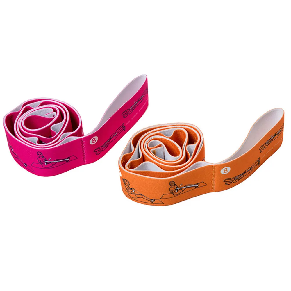 

Sport Yoga Stretch Strap Resistance Elastic Belt for Waist Leg Fitness Training QW