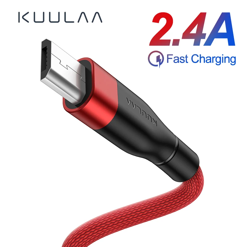 KUULAA Micro USB кабель для Xiaomi Mi Redmi Note 5 быстрое зарядное устройство MicroUSB зарядный