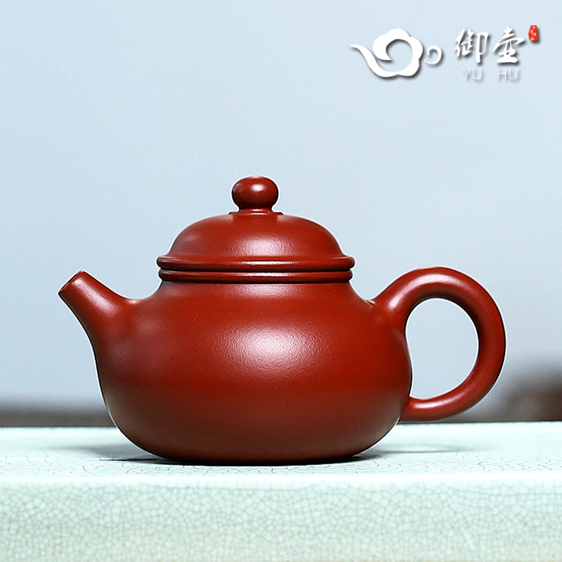 

★pot of yixing recommended pure manual small household teapot undressed ore mud zhu dahongpao kung fu tea set for days